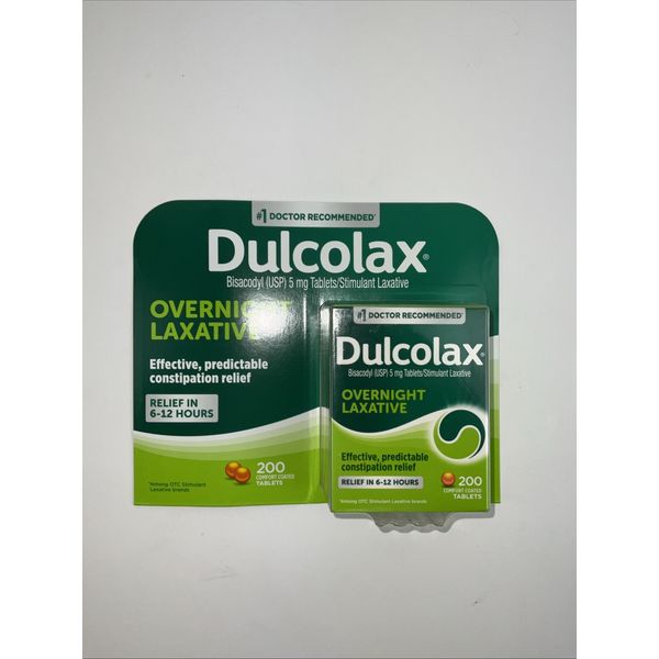 NEW Dulcolax Comfort-Coated Laxative Tablets, 200 ct. EXP 2027