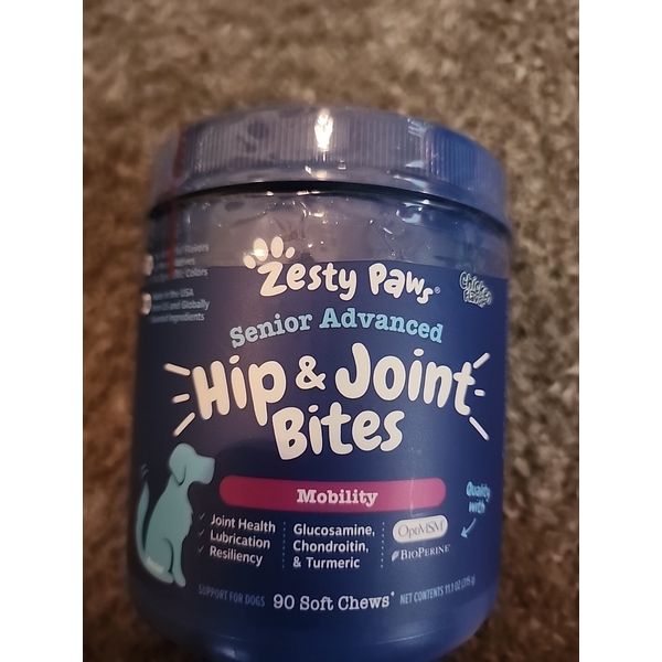 Zesty Paws 7154 Advanced Hip and Joint Mobility Bites for Dogs
