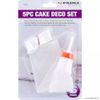 5-Piece Cake Decorating Set, Icing Piping Bag with Nozzles, White