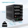 0-60V 5A Adjustable Variable DC Power Supply Lab Precision Bench Power switching