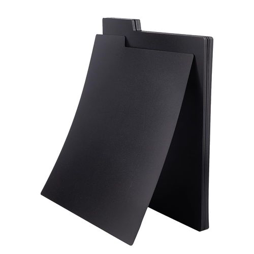 DICOSMETIC 20Pcs Vinyl Record Dividers Bulk Plastic Record Guides 13x12 Inch Vinyl Separators with Tabs Black Blank LP Dividers for DVD Albums Storage and Protection