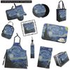 The Starry Night (Van Gogh 1889) Ceramic Tile Hot Pad
