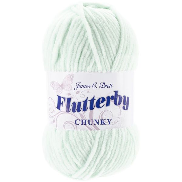 James C. Brett B11 Flutterby Chunky Yarn-Mint