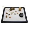 Zen Sand Garden for Desk with Rake, Rocks and Figures (Medium)