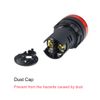 uxcell 2Pcs Red Green Indicator Light AC/DC 110V, 22mm Panel Mount, for Electrical Control Panel, HVAC, DIY Projects