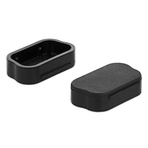 Delock Staubschutz für Sub-D 9 / Sub-D 15 Stecker 10 Stück schwarz