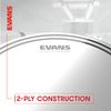 Evans Drum Heads - EC2S Clear Tom Drumhead, 12 Inch