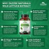 Extra Strength Wild Lettuce Extract 1500Mg 120 Capsules Vegetarian Supplement