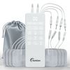Tens Unit Muscle Stimulator 4 Channel Device Rechargeable Lightweight