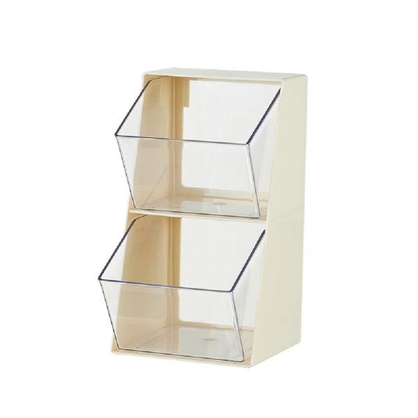 siawadeky Tea Bag Storage Box 2 Layer Tea Bag Holder Coffee Pods Tea Bag Organizer Tea Tea Bag Stick Coffee Tea Bag Organization Sorting for Office Kitchen Tea Room