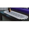 MforStyle Table Runner Lace White or Brown or Antique Gold (A - White)