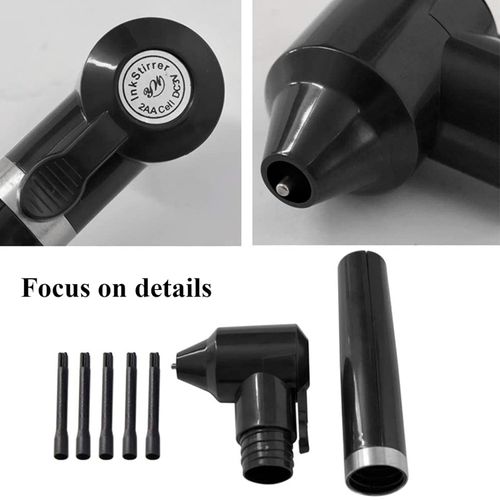 Tattoo Ink Mixer Machine 101Pcs Set, Unihuby Tatto Pigment Mixer Machine with 50pcs Ink Mixing Sticks and 50pcs 11mm Tattoo Ink Caps Cups Tattoo Pigment Agitator Machine Kit
