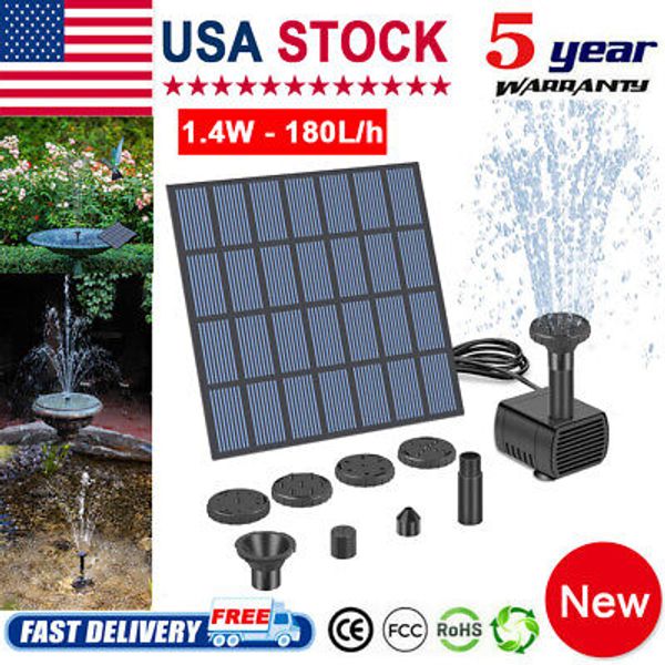 180L/H Solar Power Panel Kit Fountain Pool Pond Garden Submersible Water Pump