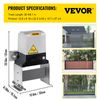 VEVOR 1800lbs Automatic Sliding Gate Opener Operator Kit Electric w/2 Remotes