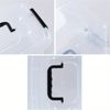 6PCS Stackable Storage Bins,Secure Snap-Lock Lids,Clear Plastic Organizer Boxes