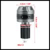 Hihaha 1 Pair 18mm Motorcycle Handlebar End Caps Plug Bar End Titanium Tone Durable Material
