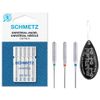 Universal (Regular/Standard) Sewing Machine Needles, Various Assorted Mixed Sizes 70/10 (2), 80/12 (2) & 90/14 (1), Includes Large Needle Threader