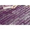 Purple Crackle and Plain Glass Mosaic Wall Tile Sheet (MT0168)