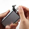Piioket Pocket Aluminium ABS Automatic Ejection Cigarette Dispenser Case Box Holder, Focus - Silver