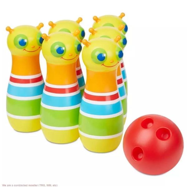 Melissa & Doug Rainbow Caterpillar Bowling Set NEW