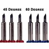 Craft Blades German Carbide Bulk Packs Deep Point (20 Pack - 15 Standard & 5 Dee