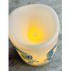 4” Shore Living LED Coastal Pillar Candle On/Off Switch