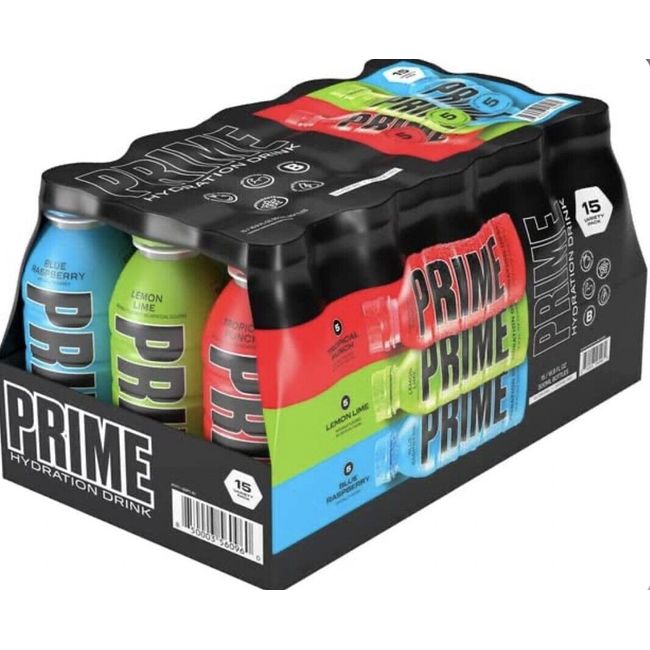 (8) Prime Hydration Drink Variety Pack (16.9 fl. oz. Bottles, 15 pk.)(120 Total)