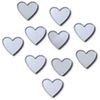 Heart Mirrors Pack of 10, 2cm x 2cm