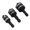 3pc Tapered Countersink Drill Bits Borer 5 Flute 90 Degree Chamfer 12 – 19mm