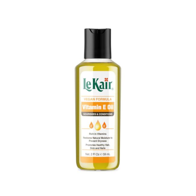 Le Kair Vitamin E Oil Hair & Body Oil - Vegan Formula 3.4 Ounce