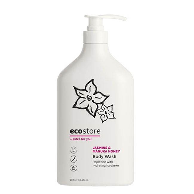 [Ecostore Official] ecostore Body Wash Jasmine &amp; Manuka Honey Main Body 900mL / Natural Body Soap Hypoallergenic Sensitive Skin Skin Care Skin-friendly Natural Natural Plant-derived Bath