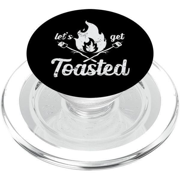 Let's Get Toasted Camping Under Stars PopSockets PopGrip for MagSafe