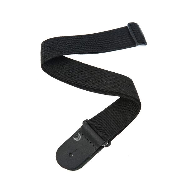 D'Addario ダダリオ ギターストラップ Poly-Pro Guitar Strap レザーエンド PWS100 Black 【国内正規品】