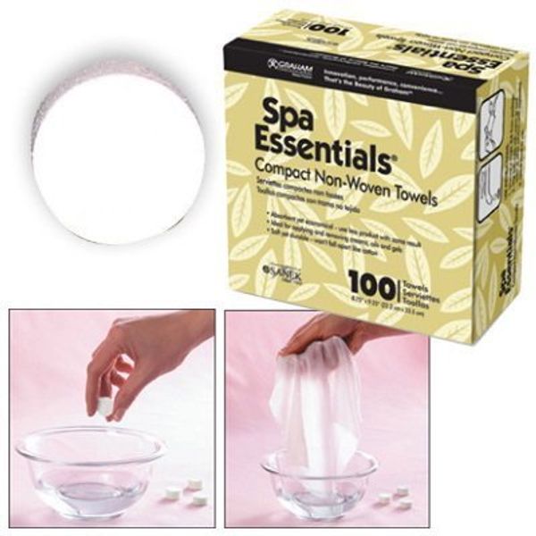 Graham Spa Essentials Compact Towels (100 Towels)