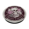 Librarian Skeleton Trigger Warning Book Reading Lover Floral PopSockets Adhesive PopGrip