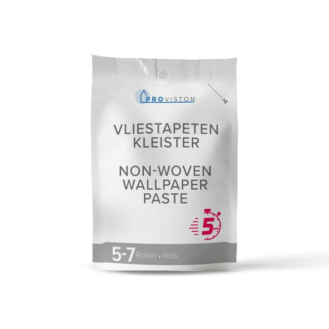 PROVISTON | Tapetenkleister für Vliestapeten | Hochwertiger Kleister | 5-7 Rollen | 200g Packung | Hervorragende Klebekraft | Sehr ergiebiger Rollkleister | Trocknet fleckenfrei aus