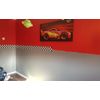 SuperDuperDecor - Chequered Flag - Bedroom Wall Border - Eco 1.3m Self Adhesive Strips