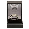 Manchester City FC Black Inlay Ring (Medium) (Silver)
