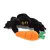 PLUSH CARROT - SUPER SOFT PLUSH - BLACK SPIDER