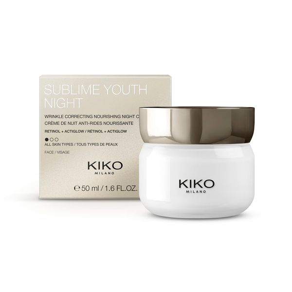 KIKO Milano Sublime Youth Night | Wrinkle Correcting And Nourishing Night Cream With Retinol