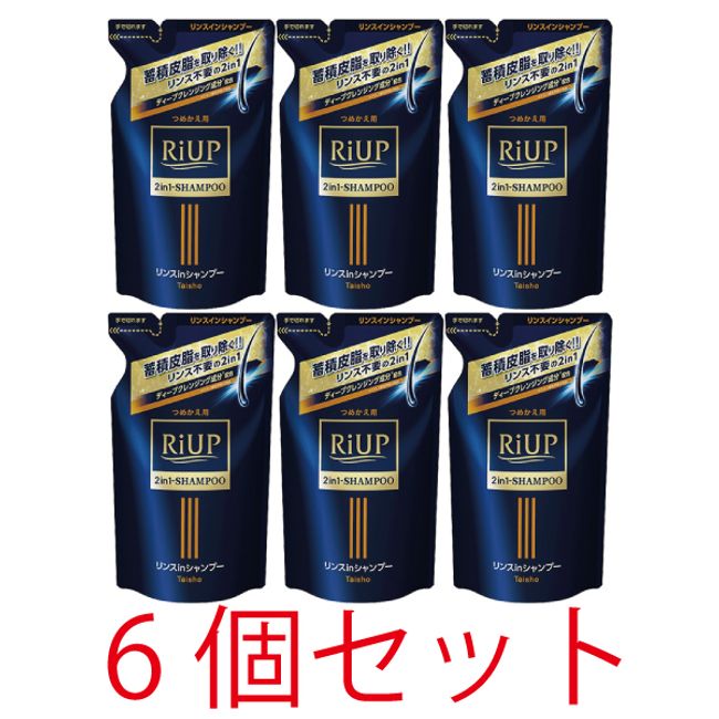 Reup Smooth Rinse-in Shampoo (Refill) 350mL [Set of 6] [Taisho Pharmaceutical]<br>