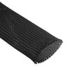 sourcing map Expandable Sleeving,2 3/4-inch 10ft Cable Sleeve, Black