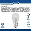 Novelty Lights 25 Pack S14 Outdoor Patio Edison Replacement Bulbs, E27 Medium Base, Multi, 11 Watt
