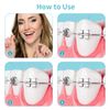 WLLHYF 100 Pcs Floss Threaders Multifunctional Deep Clean Floss for Braces, Bridges, and Implants Dental Threader
