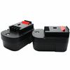 2X Battery for Firestorm FS140BX - 2000mAh, NICD, 14V