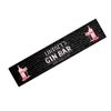 Artylicious Personalised SMALL Gin Bar Runner Mat - Pink Gin Black Brick home bar mat