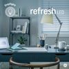 GE Refresh LED Light Bulbs, 60 Watt, Daylight, G25 Globe Bulbs, Clear, Medium Base 3 Count, (1 Pack)