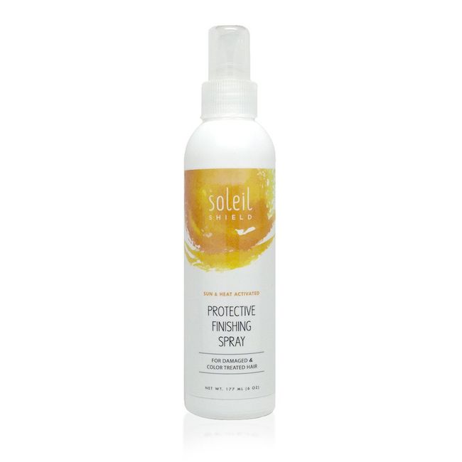 Soleil Shield Sun Protection Finishing Spray - Hair Sunscreen - Hair Color Protection Spray - Organic Hair Sunscreen - Leave In Hair Treatment - Hair Shine Spray - Organic Leave In Conditioner