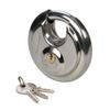 Silverline 436750 Stainless Steel Disc Padlock 90 mm