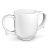 Dignity by Wade Two Handled Cup - White - Pack of 4